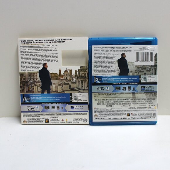 Skyfall 2 Disc Set - Disc 1) Blu-Ray Disc 2) DVD in Case With Outer Sleeve - Picture 2 of 6
